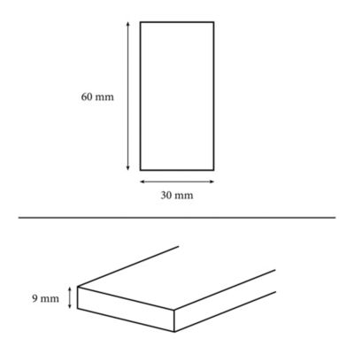 Carrelage sol et mur effet marbre blanc brillant L.61,3 x l.30,3 cm x ép.9 mm, Aruma