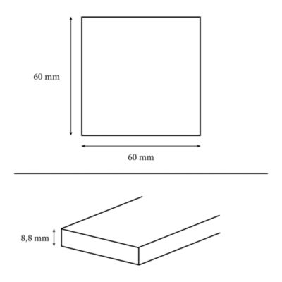 Carrelage sol et mur effet marbre blanc mat L.60,8 x l.60,8 cm x ép.8,8 mm, Aruma