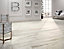 Carrelage sol et mur grès cérame bois blanc mat 20 x 120 cm Denver Baldocer