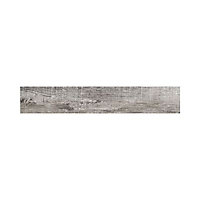 Carrelage sol et mur gris 15 x 90 cm Chalet (vendu au carton)