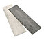 Carrelage sol et mur gris 18 x 62 cm Louna (vendu au carton)