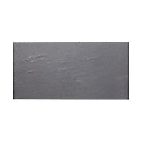 Carrelage sol et mur gris anthracite 30 x 60 cm Lava Stone (vendu au carton)
