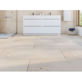 Carrelage sol et mur Illusion beige 60 x 120 cm