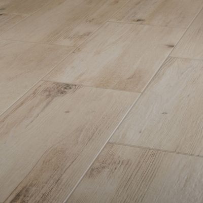 Carrelage sol et mur intérieur beige effet bois brut L.60 x l.30 cm x ép.8,7 mm, Norwegio