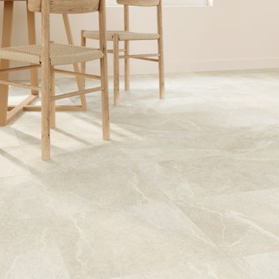 Carrelage sol et mur intérieur beige effet pierre L.45 x l.45 cm x ép.9,1 mm, Limo Mocca