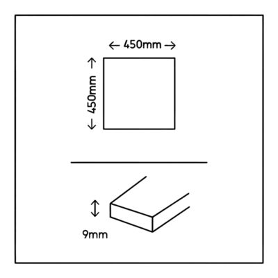 Carrelage sol et mur intérieur beige effet pierre L.45 x l.45 cm x ép.9,1 mm, Limo Mocca