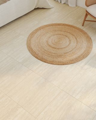 Carrelage sol et mur intérieur beige effet pierre L.59,5 x l.59,5 cm x ép.9,5 mm, Kyat
