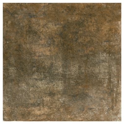Carrelage sol et mur intérieur effet béton oxydé L.61 x l.61 cm x ép.9 mm, Real Ruggine