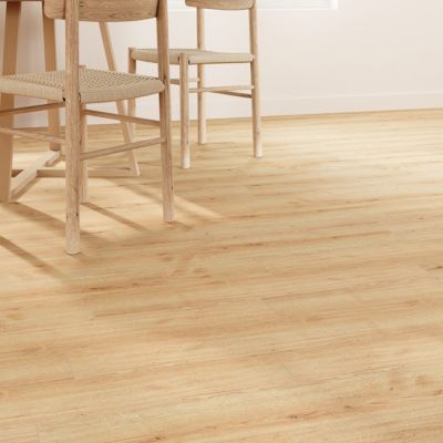 Carrelage sol et mur intérieur effet bois brut beige L.15 x l.90 cm x ép.9 mm, Lulea