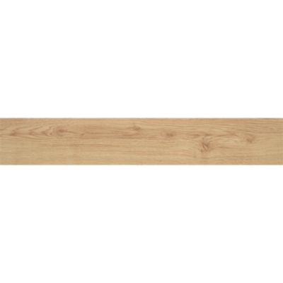 Carrelage sol et mur intérieur effet bois brut beige L.15 x l.90 cm x ép.9 mm, Lulea