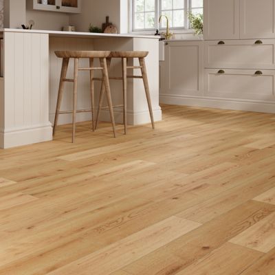 Carrelage sol et mur intérieur effet bois brut beige L.15 x l.90 cm x ép.9 mm, Lulea