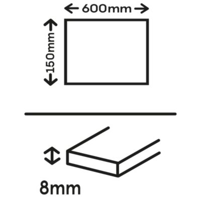 Carrelage sol et mur intérieur effet bois brut beige L.60 x l.15 cm x ép.7,4 mm, Basilio Guigliano