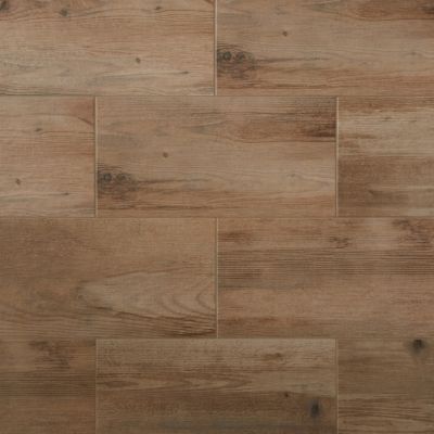 Carrelage sol et mur intérieur effet bois brut brun L.60 x l.30 cm x ép.8,7 mm, Norwegio