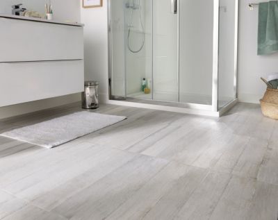Carrelage sol et mur intérieur effet bois brut gris clair L.60 x l.30 cm x ép.8,7 mm, Norwegio