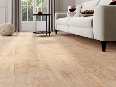 Carrelage sol et mur intérieur effet bois brut L.120 x l.23 cm x ép.9,7 mm, Endor