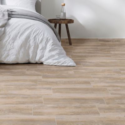 Carrelage sol et mur intérieur effet bois brut mat L.60 x l.15 cm x ép.8,5 mm, Kyra Betulla
