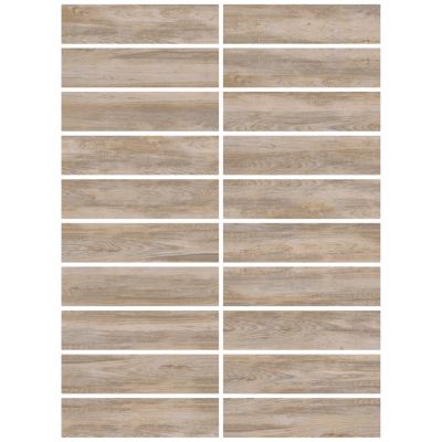 Carrelage sol et mur intérieur effet bois brut mat L.60 x l.15 cm x ép.8,5 mm, Kyra Betulla
