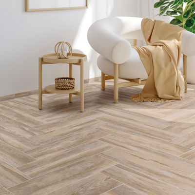 Carrelage sol et mur intérieur effet bois brut mat L.60 x l.15 cm x ép.8,5 mm, Kyra Betulla