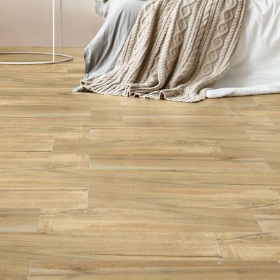 Carrelage sol et mur intérieur effet bois brut mat L.90 x l.15 cm, Woodland