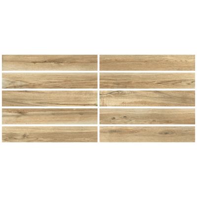 Carrelage sol et mur intérieur effet bois brut mat L.90 x l.15 cm, Woodland
