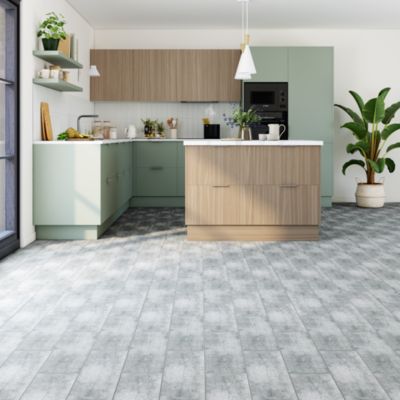 Carrelage sol et mur intérieur effet bois gris L.60 x l.15 cm x ép.8 mm, Julyo