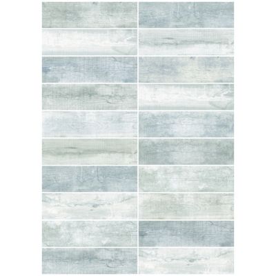 Carrelage sol et mur intérieur effet bois gris L.60 x l.15 cm x ép.8 mm, Julyo