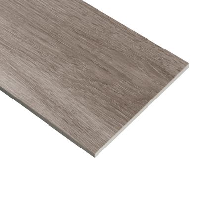 Carrelage sol et mur intérieur effet bois taupe mat L.120 x l.20 cm x ép.9 mm, Urbanwood
