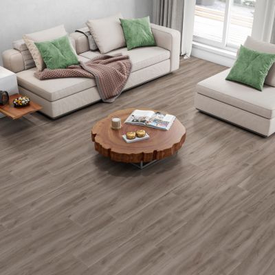 Carrelage sol et mur intérieur effet bois taupe mat L.120 x l.20 cm x ép.9 mm, Urbanwood