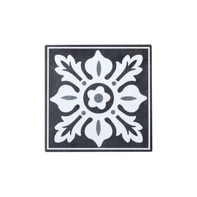 Carrelage sol et mur intérieur effet carreau de ciment tons gris L.20 x l.20 cm x ép.8,2 mm, Konkrete