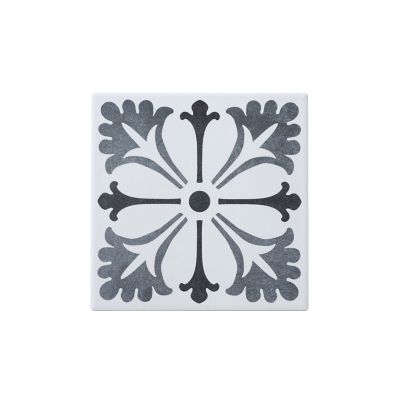Carrelage sol et mur intérieur effet carreau de ciment tons gris L.20 x l.20 cm x ép.8,2 mm, Konkrete