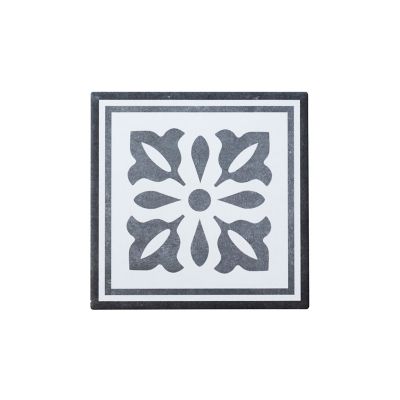 Carrelage sol et mur intérieur effet carreau de ciment tons gris L.20 x l.20 cm x ép.8,2 mm, Konkrete