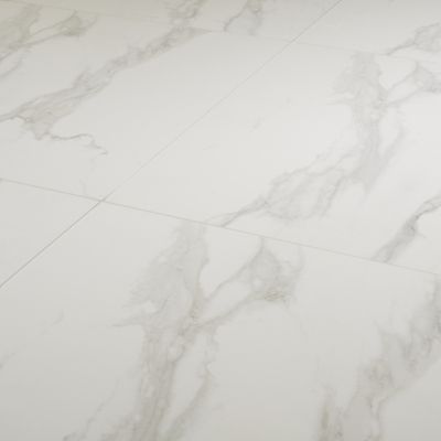 Carrelage sol et mur intérieur effet marbre blanc mat L.60 x l.60 cm x ép.9 mm, Ultimate Marble