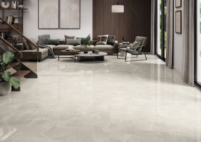 Carrelage sol et mur intérieur effet marbre gris L.33,3 x l.33,3 cm x ép.8,5 mm, Chelsea