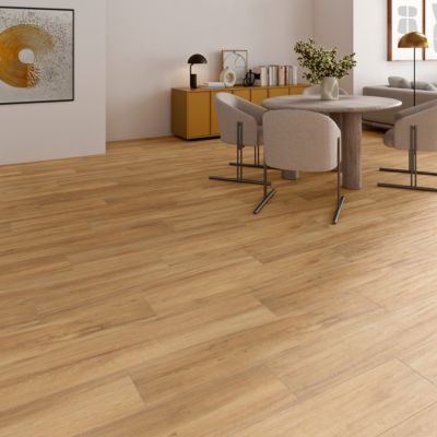 Carrelage sol et mur intérieur effet parquet mat L.120 x l.23cm x ép.9,7mm , Alaplana Svalbard