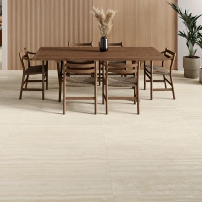 Carrelage sol et mur intérieur effet pierre beige L.120 x l.59,5 cm x ép.10 mm, Kyat