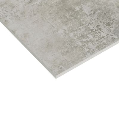 Carrelage sol et mur intérieur en grès cérame émaillé effet béton gris L.60 x l.60 cm x ép.8 mm Malt