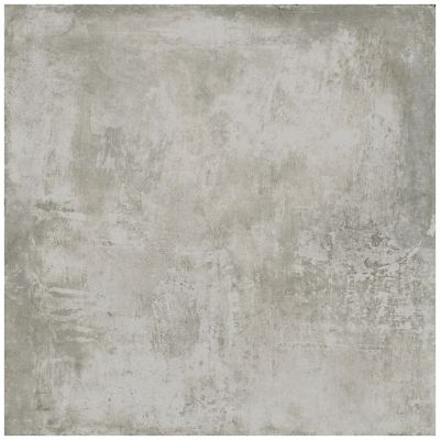 Carrelage sol et mur intérieur en grès cérame émaillé effet béton gris L.60 x l.60 cm x ép.8 mm Malt