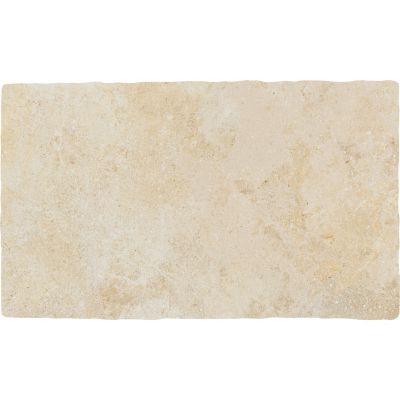 Carrelage sol et mur intérieur en grès cérame émaillé effet pierre ivoire mat L.50 x l.30 cm x ép.9 mm, Sunstone