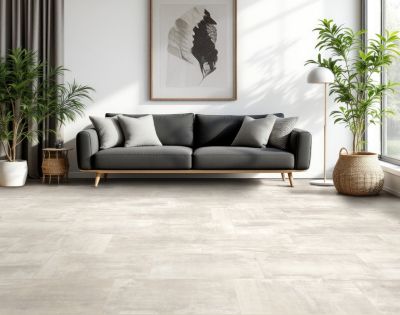 Carrelage sol et mur intérieur grès cérame blanc effet pierre l.30 x L.60 cm, Dourtio