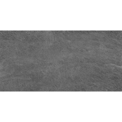 Carrelage sol et mur intérieur gris foncé effet pierre L.60,4 x l.30 cm x ép.7,4 mm, Mitha