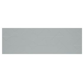 Carrelage sol et mur intérieur gris triangle 30 x 90 cm Aragone