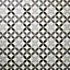 Carrelage sol et mur intérieur Hydrolic effet carreau de ciment décor cercle noir et blanc L. 20 x l. 20 x Ep. 1 cm Colours