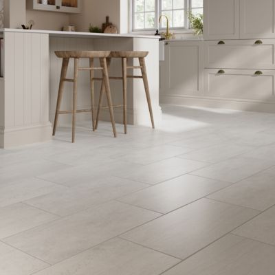 Carrelage sol et mur intérieur ivoire effet pierre L.60 x l.30 cm x ép.9,5 mm, Oikos