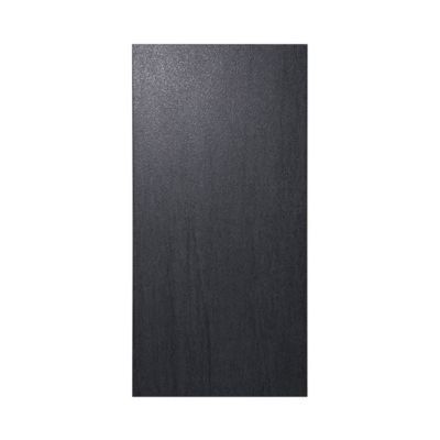 Carrelage sol et mur intérieur noir effet pierre L.60 x l.30 cm x ép.9,5 mm, Oikos