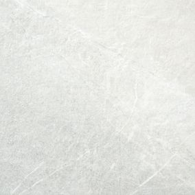 Carrelage sol et mur Limo 45 x 45 cm Ep. 9,1mm coloris gris clair effet pierre