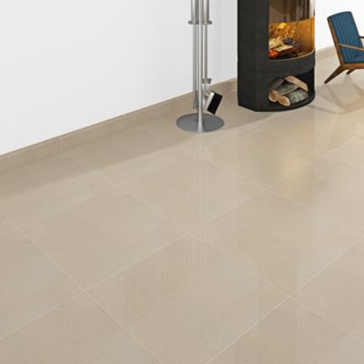 Carrelage sol et mur Musetta beige 60 x 60 cm