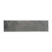 Carrelage sol et mur noir 22,5 x 90 cm Stono (vendu au carton)