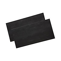 Carrelage sol et mur noir 30 x 60 cm Jack (vendu au carton)