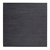 Carrelage sol et mur noir 45 x 45 cm Oikos (vendu au carton)