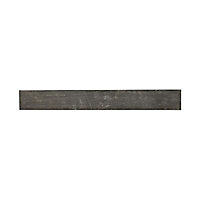 Carrelage sol et mur noir 7,8 x 61 cm Rienza (vendu au carton)